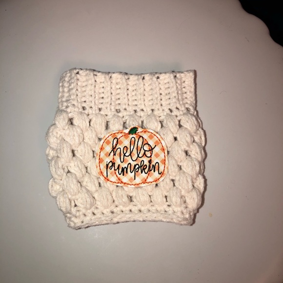 Hello Pumpkin Coffee Sleeve, Fall Coffee Cozy - Picture 4 of 4